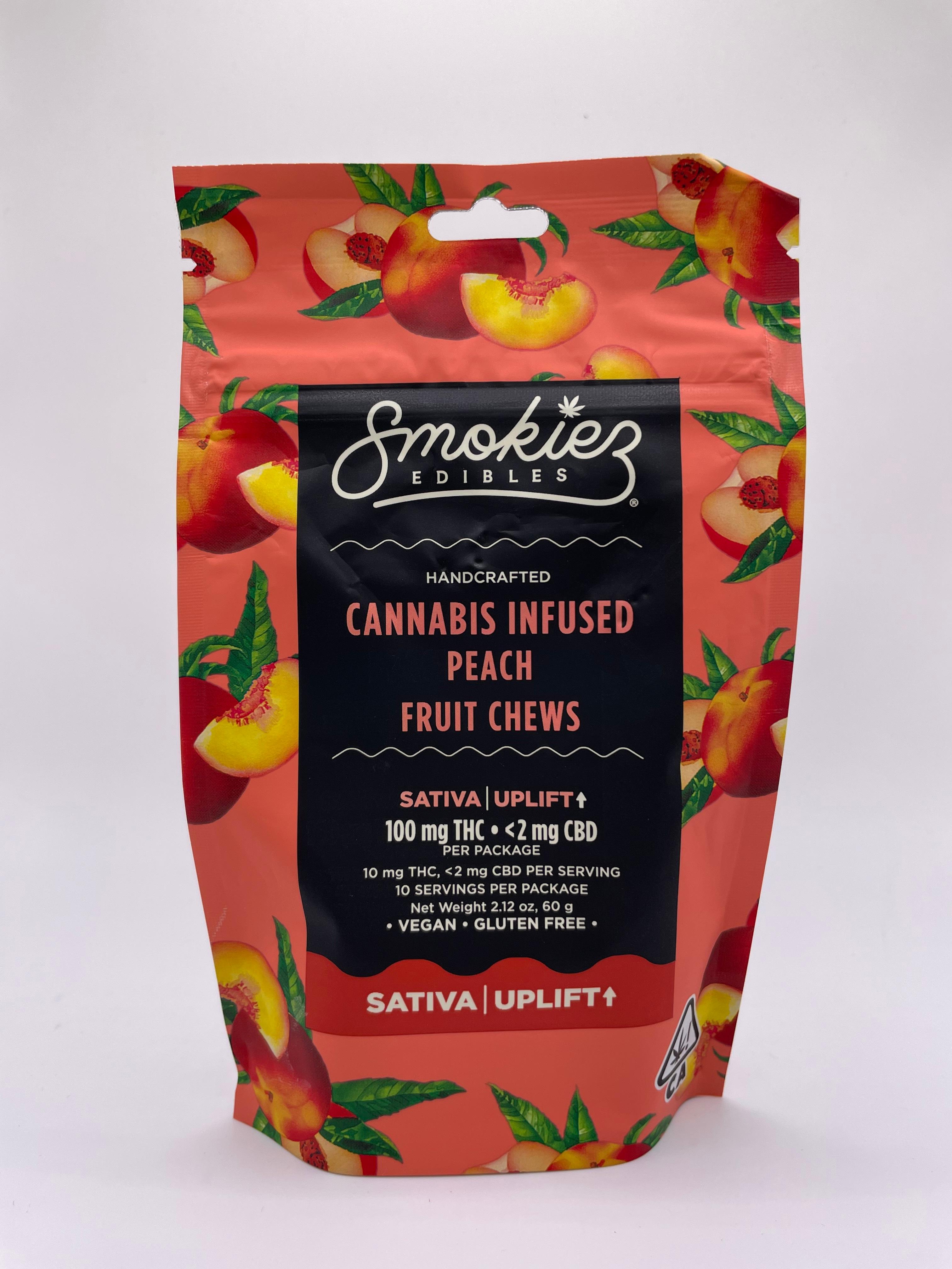 Smokiez Peach Sativa Fruit Chews 100 Mg