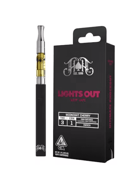 Heavy Hitters Lights Out Mightnight Cherry 3:1 Thc:Cbn 1 G Cart