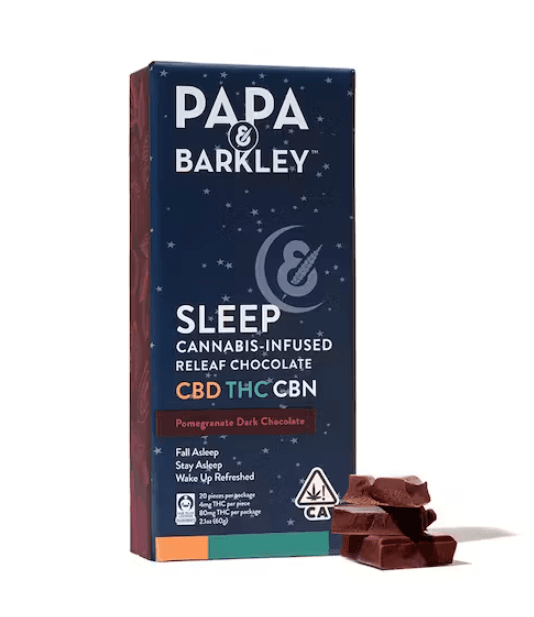 Papa & Barkely Cbn Pomegranite Dark Chocolate Bar