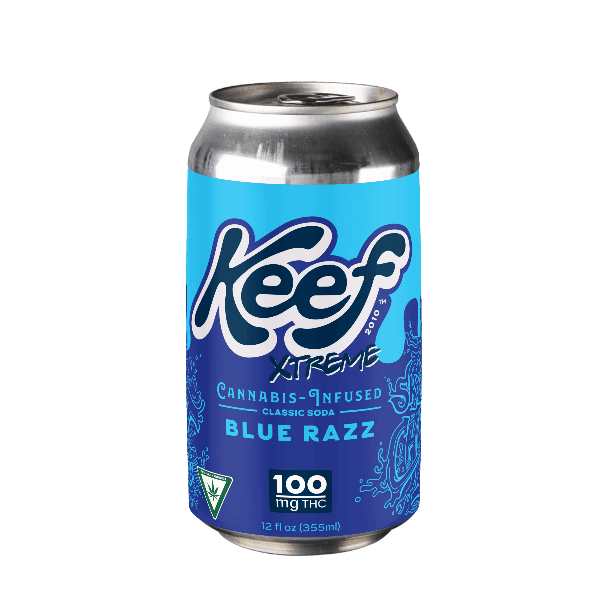 Keef Cola  Blue Razz Xtreme Classic Soda 100 Mg