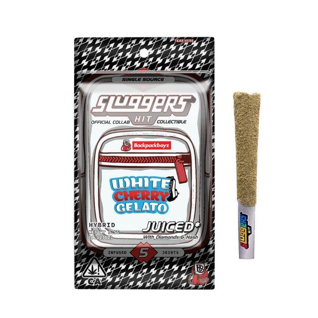 Sluggers X Backpack Boys White Cherry Gelato  0 Infused Preroll 3 5 Pk