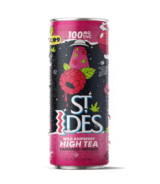 St. Ides Wild Raspberry Black Tea 100 Mg