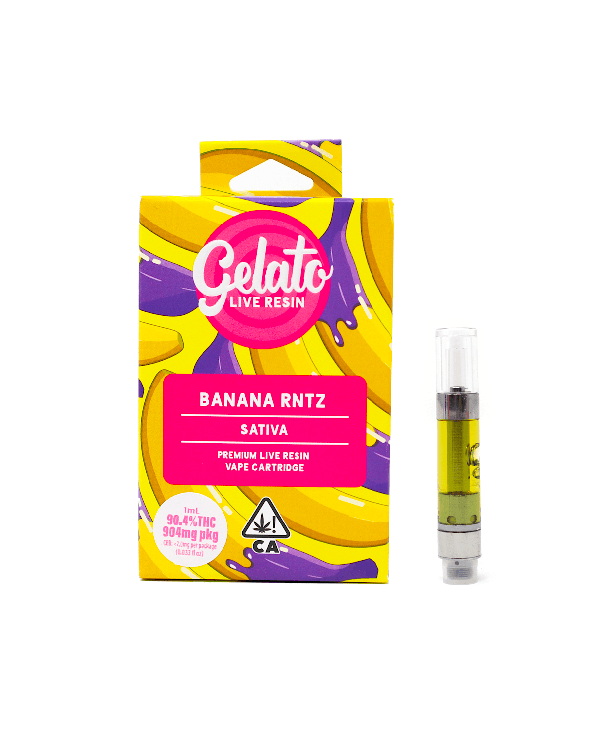 Gelato Banana Rntz Live Resin 1 G Cart