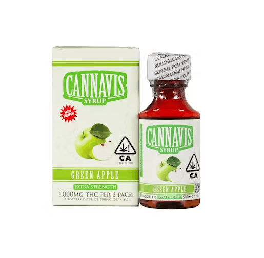 Cannavis Green Apple Extra Strength Syrup 1000 Mg