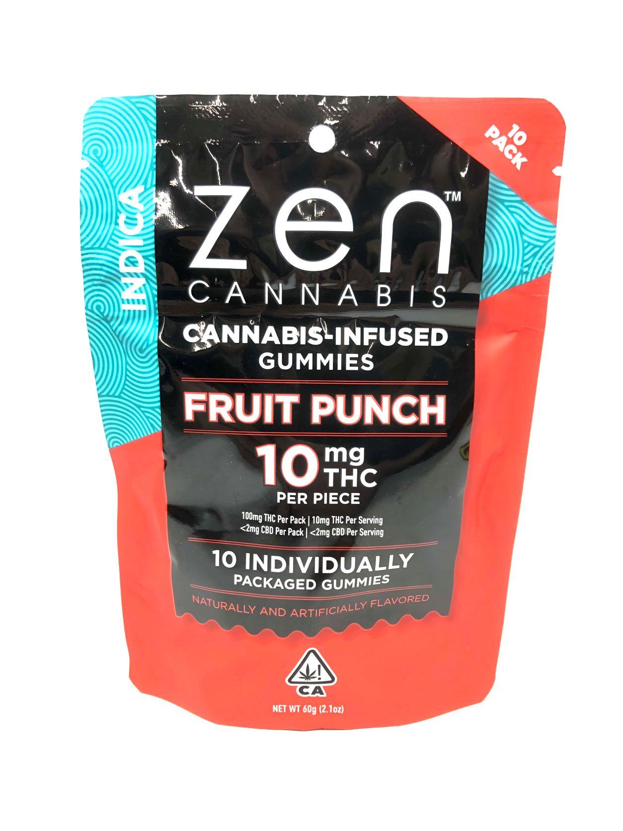 Zen Fruit Punch Indica 10 Pk