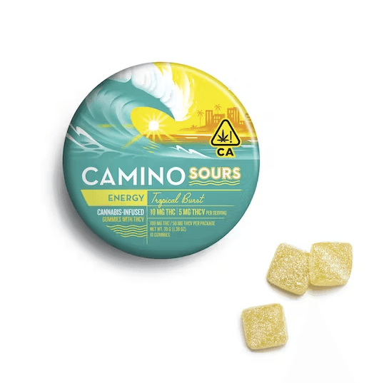 Kiva Camino Sour Tropical Burst "Energy" Thcv 2:1  100 Mg