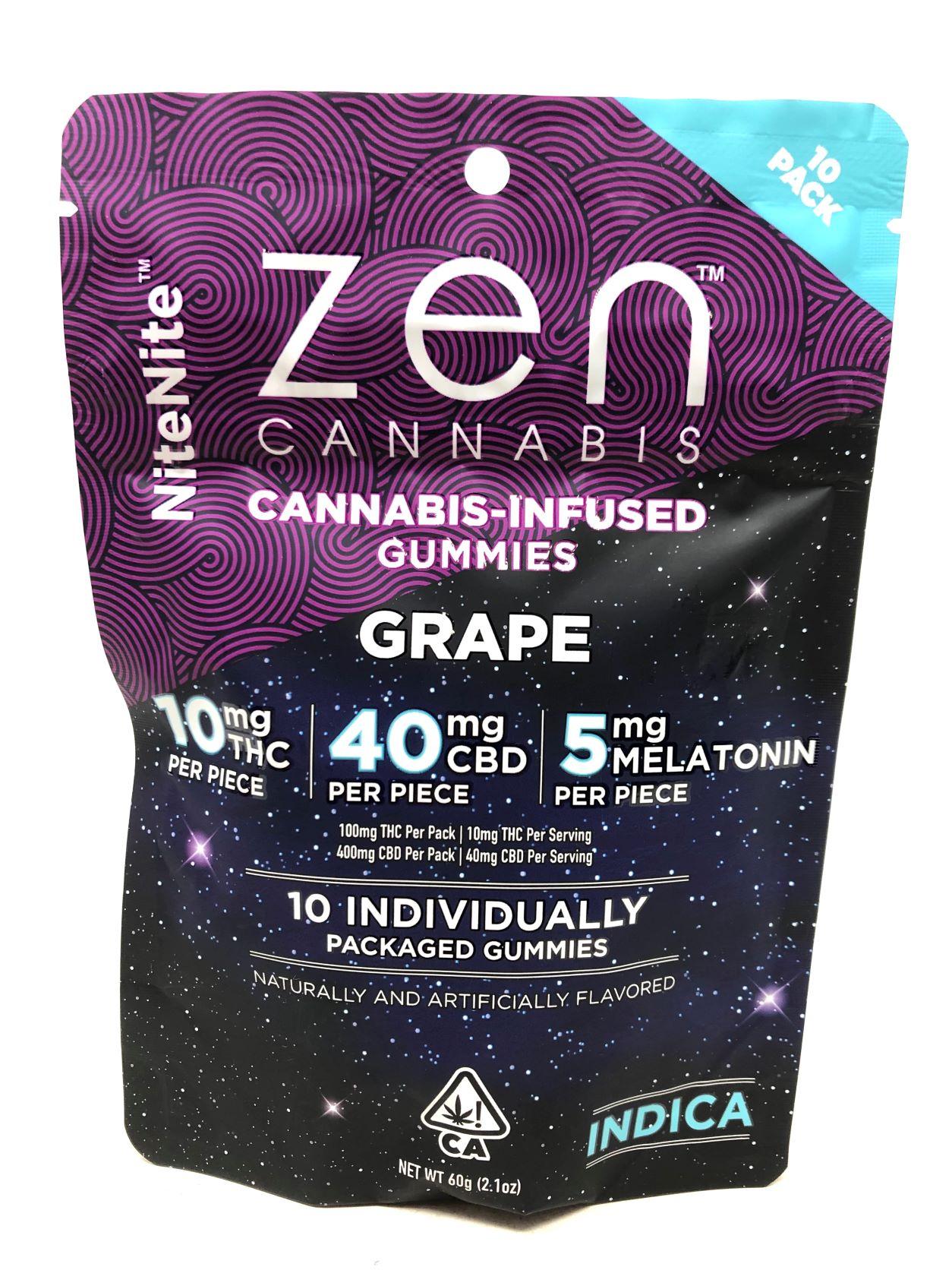 Zen Melatonin 2:8:1 Nite Nite Grape Indica  10