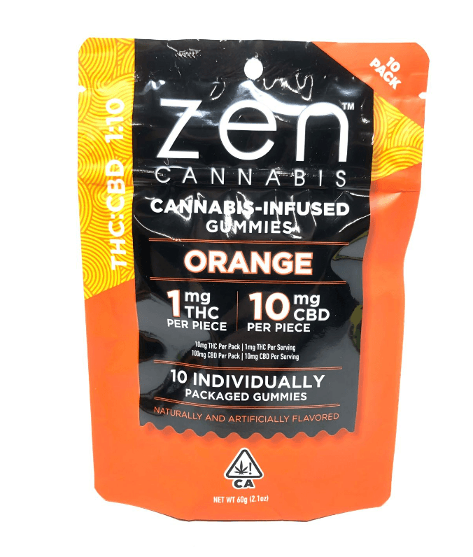 Zen Orange 1:10 Thc:Cbd  10 Pk