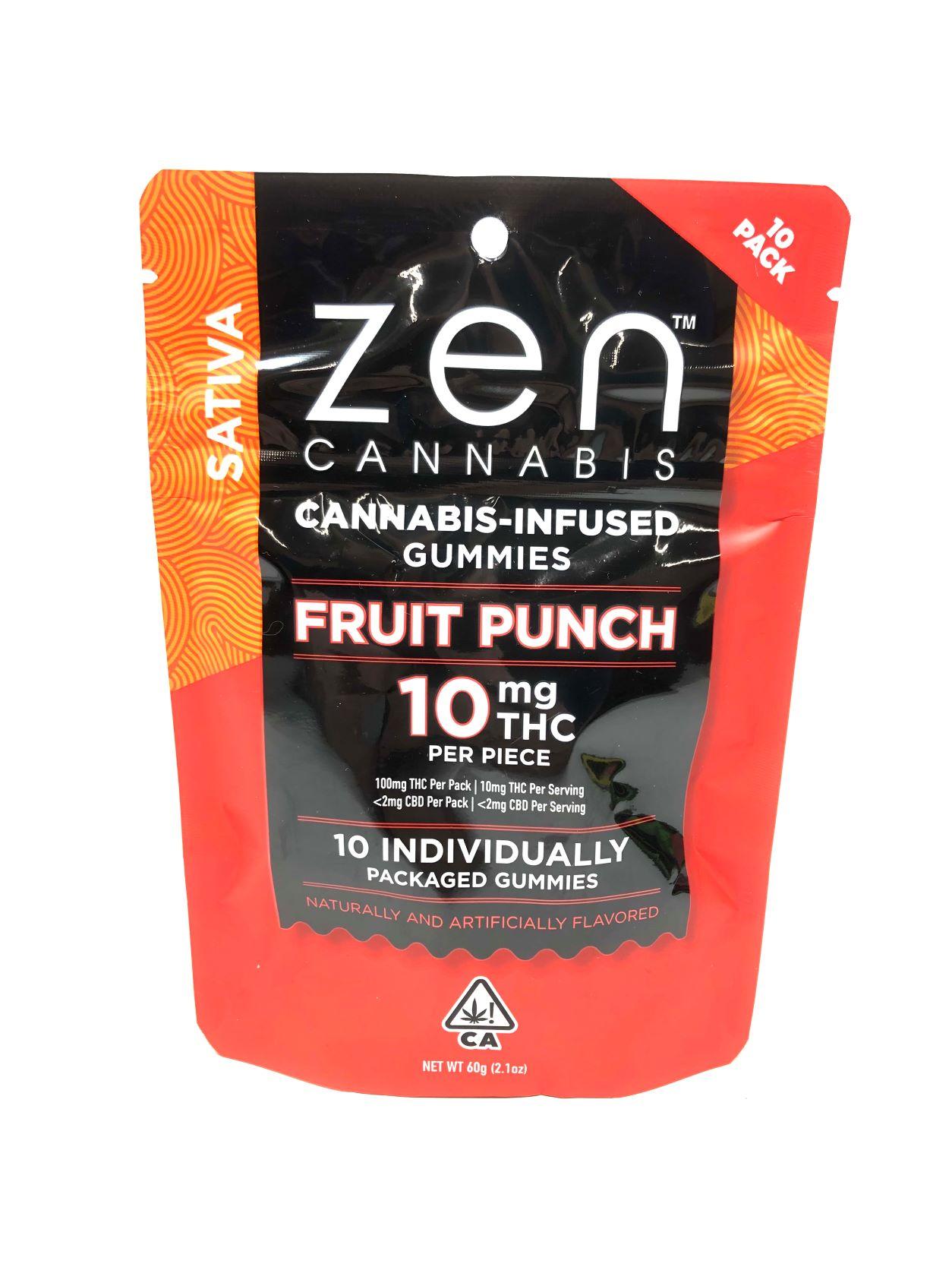 Zen Sativa Fruit Punch  10 Pk